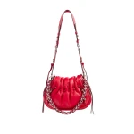 Isabel Marant Bolton Leather Bag in Scarlet Red | Women | Coveti
