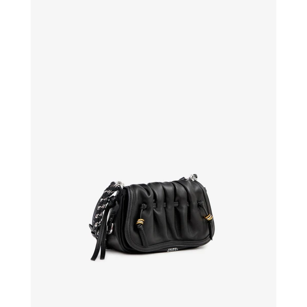 Isabel Marant Bolton XS Leather Bag in Black | Shoulder & Crossbody Bags | Coveti