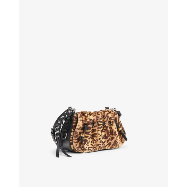 Isabel Marant Bolton XS Leather Bag in Fauve | Shoulder & Crossbody Bags | Coveti