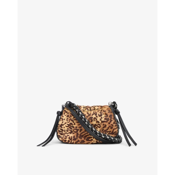 Isabel Marant Bolton XS Leather Bag in Fauve | Shoulder & Crossbody Bags | Coveti