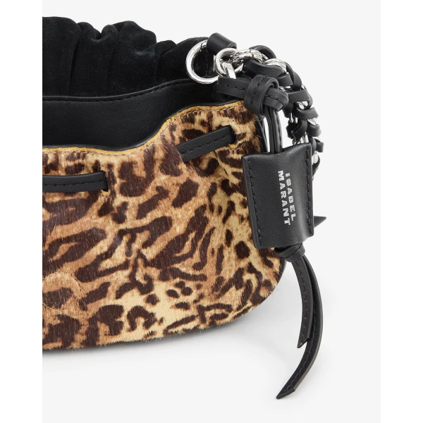 Isabel Marant Bolton XS Leather Bag in Fauve | Shoulder & Crossbody Bags | Coveti