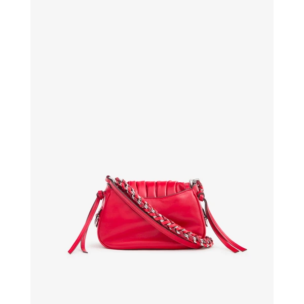 Isabel Marant Bolton XS Leather Bag in Scarlet Red | Shoulder & Crossbody Bags | Coveti