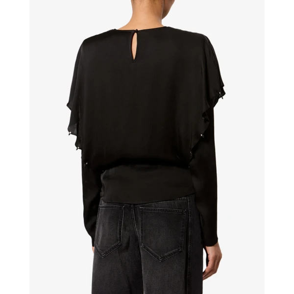 Isabel Marant Brema Blouse in Black | Blouse | Coveti
