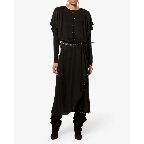 Isabel Marant Brema Blouse in Black | Blouse | Coveti