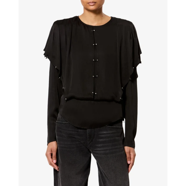 Isabel Marant Brema Blouse in Black | Blouse | Coveti