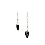 Isabel Marant Cala Earrings in Black and Silver | Women | Coveti