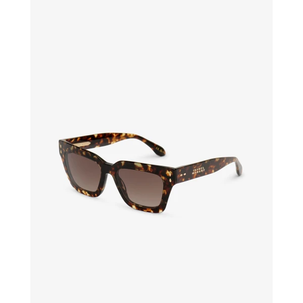 Isabel Marant Carmy Sunglasses in Havana and Brown Shaded | Sunglasses | Coveti