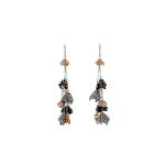 Isabel Marant Catalina Tassel Earrings in Anthracite and Silver | Women | Coveti
