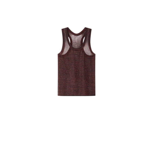 Cevara Tank Top in Black and Red