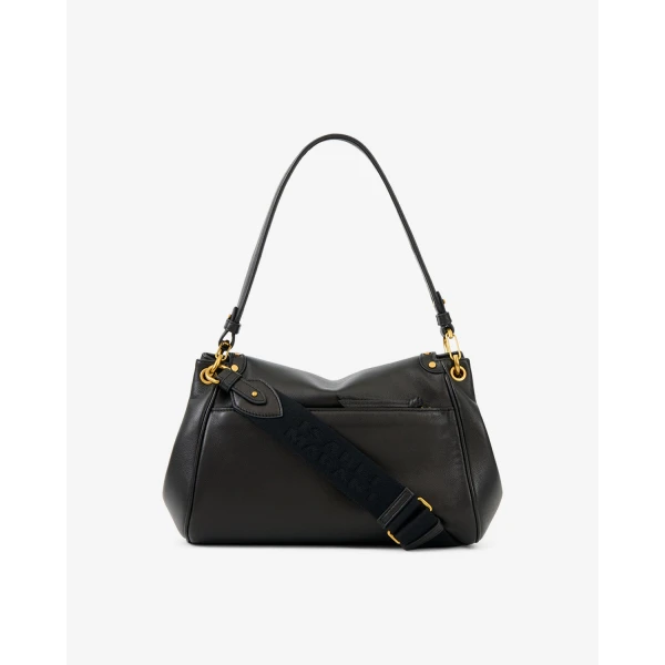 Isabel Marant Chany M Leather Bag in Black | Shoulder & Crossbody Bags | Coveti