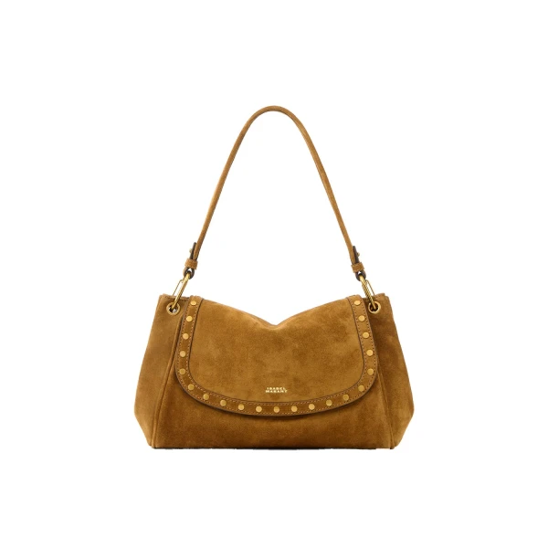 Chany M Suede Bag in Cognac