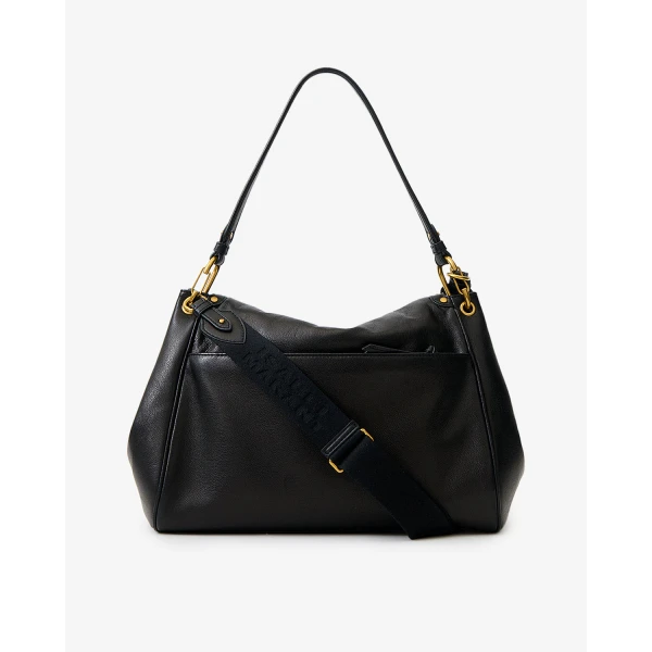Isabel Marant Chany XL Leather Bag in Black | Shoulder & Crossbody Bags | Coveti