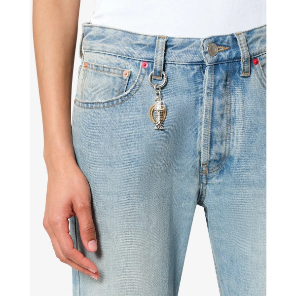 Isabel Marant Charm Keychain in Silver and Gold | Bag charms | Coveti