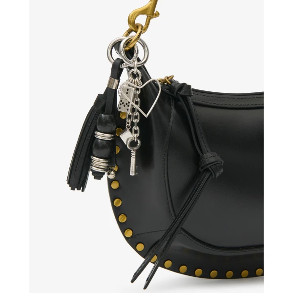 Isabel Marant Charm Keychain in Silver | Bag charms | Coveti