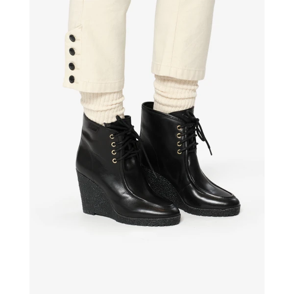 Isabel Marant Cylia Ankle Boots in Black | Boots | Coveti