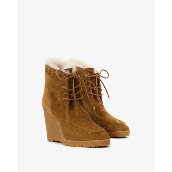 Isabel Marant Cylia Ankle Boots in Cognac | Boots | Coveti