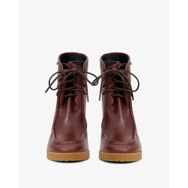 Isabel Marant Cylia Ankle Boots in Dark Brown | Boots | Coveti