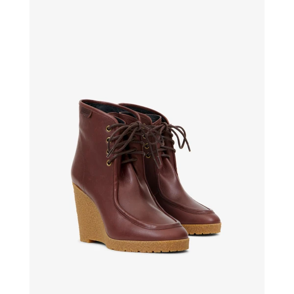 Isabel Marant Cylia Ankle Boots in Dark Brown | Boots | Coveti