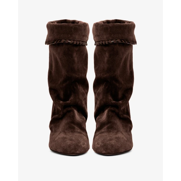 Isabel Marant Dalby Ankle Boots in Chocolate | Boots | Coveti