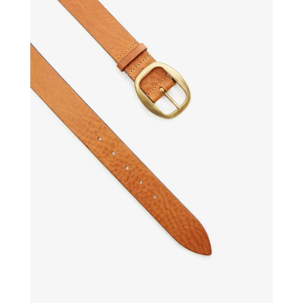 Isabel Marant Dara Calfskin Leather Belt in Cognac | Belts | Coveti