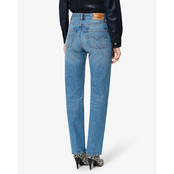 Isabel Marant Daya Regular Jeans in Blue | Denim | Coveti