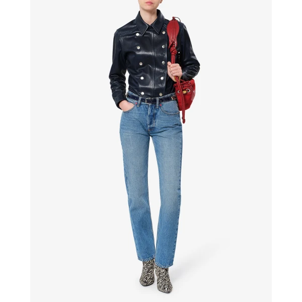Isabel Marant Daya Regular Jeans in Blue | Denim | Coveti