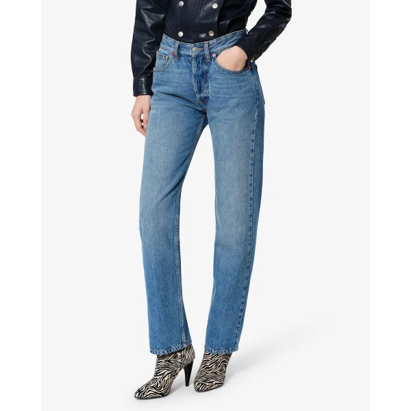 Isabel Marant Daya Regular Jeans in Blue | Denim | Coveti