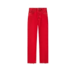 Isabel Marant Daya Regular Jeans in Red | Women | Coveti