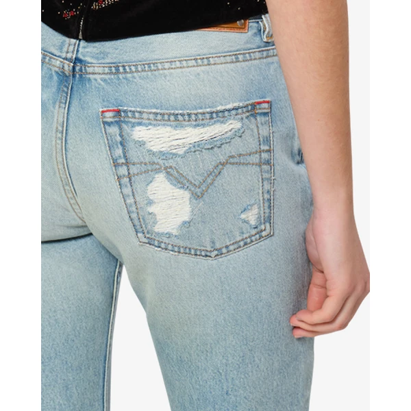 Isabel Marant Daya Regular Jeans in Used Blue | Denim | Coveti