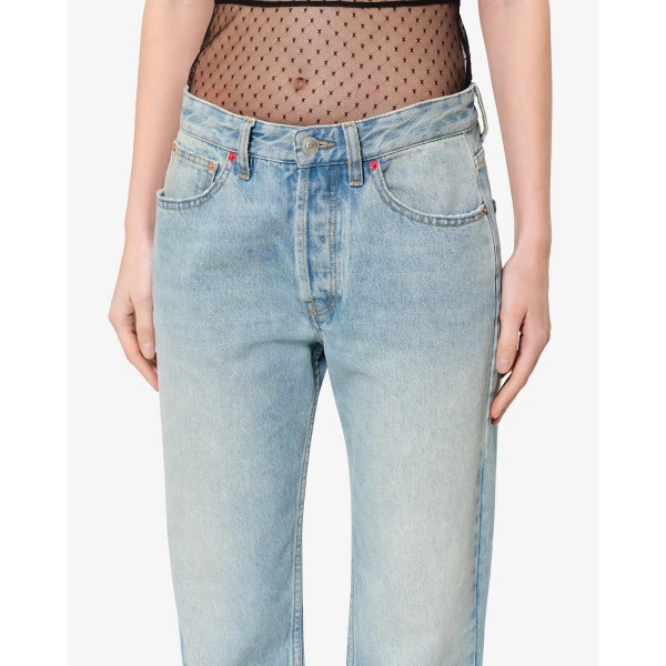 Isabel Marant Daya Regular Jeans in Vintage Blue | Denim | Coveti