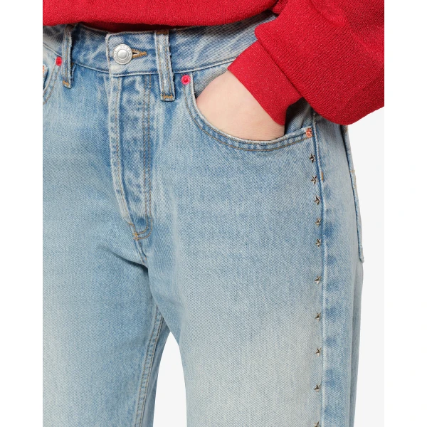 Isabel Marant Dayali Regular Jeans in Vintage Blue | Denim | Coveti