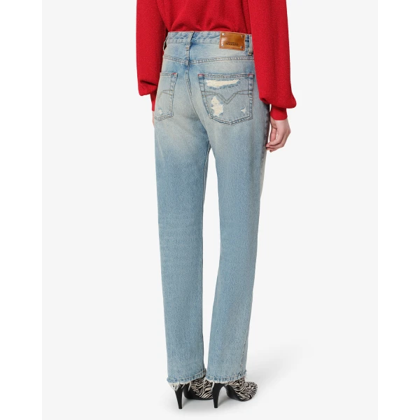 Isabel Marant Dayali Regular Jeans in Vintage Blue | Denim | Coveti