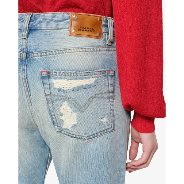 Isabel Marant Dayali Regular Jeans in Vintage Blue | Denim | Coveti