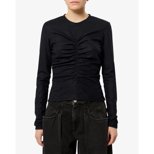 Isabel Marant Delesa Top in Black | Tops | Coveti