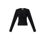 Isabel Marant Delesa Top in Black | Women | Coveti