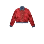 Isabel Marant Devyna Jacket in Red and Blue | Women | Coveti