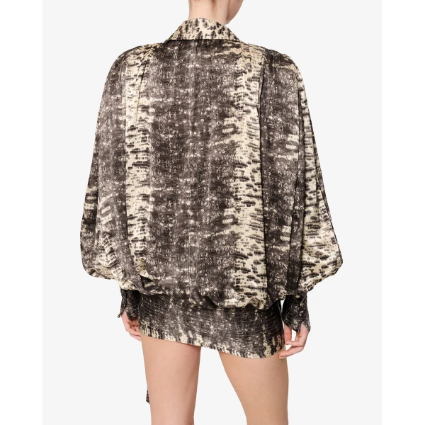 Isabel Marant Dilja Silk Dress in Beige | Mini Dresses | Coveti