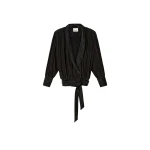 Isabel Marant Diljane Silk Jacket in Black | Women | Coveti