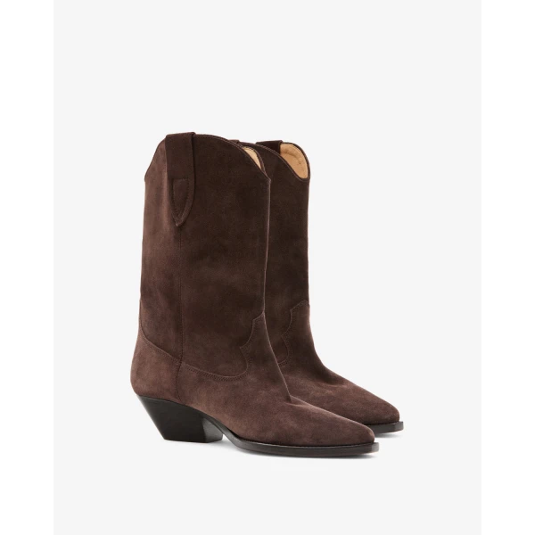 Isabel Marant Duerto Ankle Boots in Chocolate | Boots | Coveti