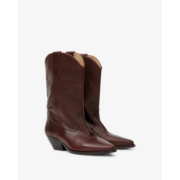 Isabel Marant Duerto Ankle Boots in Mahogany | Boots | Coveti