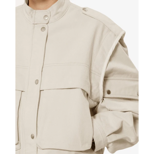 Isabel Marant Edany Jacket in Ecru | Jackets | Coveti