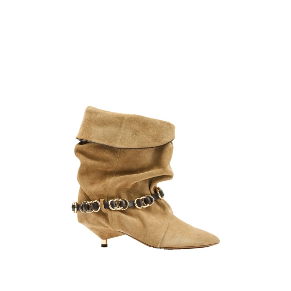 Edrik Rings Ankle Boots in Taupe