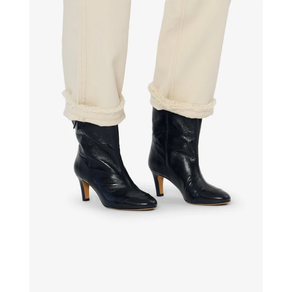Isabel Marant Eldra Ankle Boots in Black | Boots | Coveti