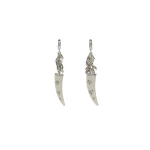 Isabel Marant Ellen Earrings in Ecru and Silver | Women | Coveti
