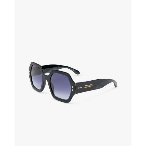 Isabel Marant Elyz Sunglasses in Black Havana and Grey | Sunglasses | Coveti