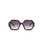Isabel Marant Elyz Sunglasses in Havana Brown and Purple | Women | Coveti