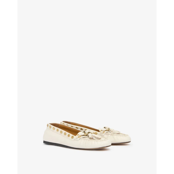 Isabel Marant Faxel Loafers in Chalk | Loafers | Coveti