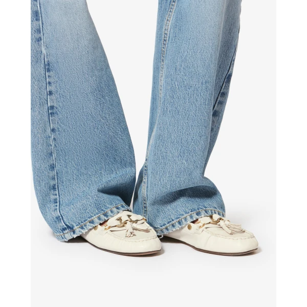Isabel Marant Faxel Loafers in Chalk | Loafers | Coveti