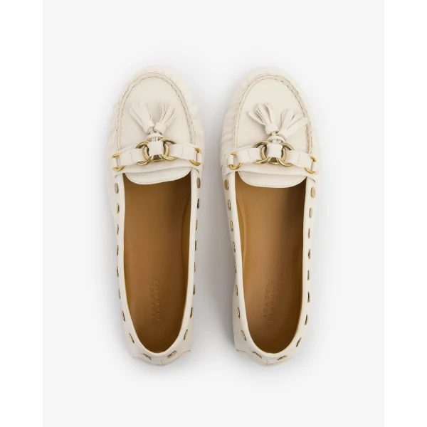 Isabel Marant Faxel Loafers in Chalk | Loafers | Coveti