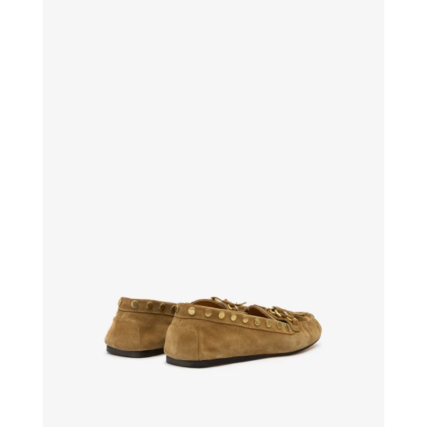 Isabel Marant Faxel Loafers in Taupe | Loafers | Coveti